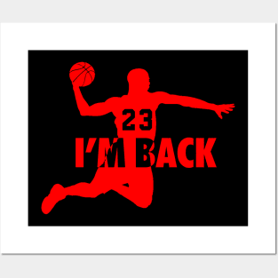 Michael Jordan I'm back 23 Posters and Art